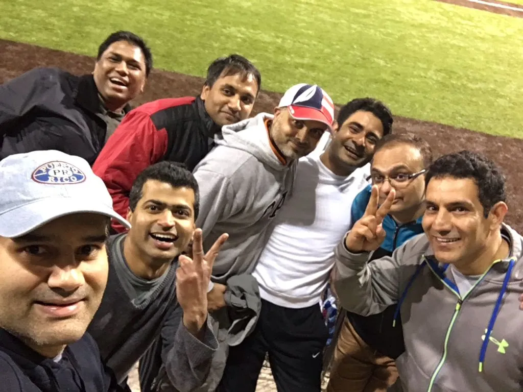 Night cricket group selfie 2017