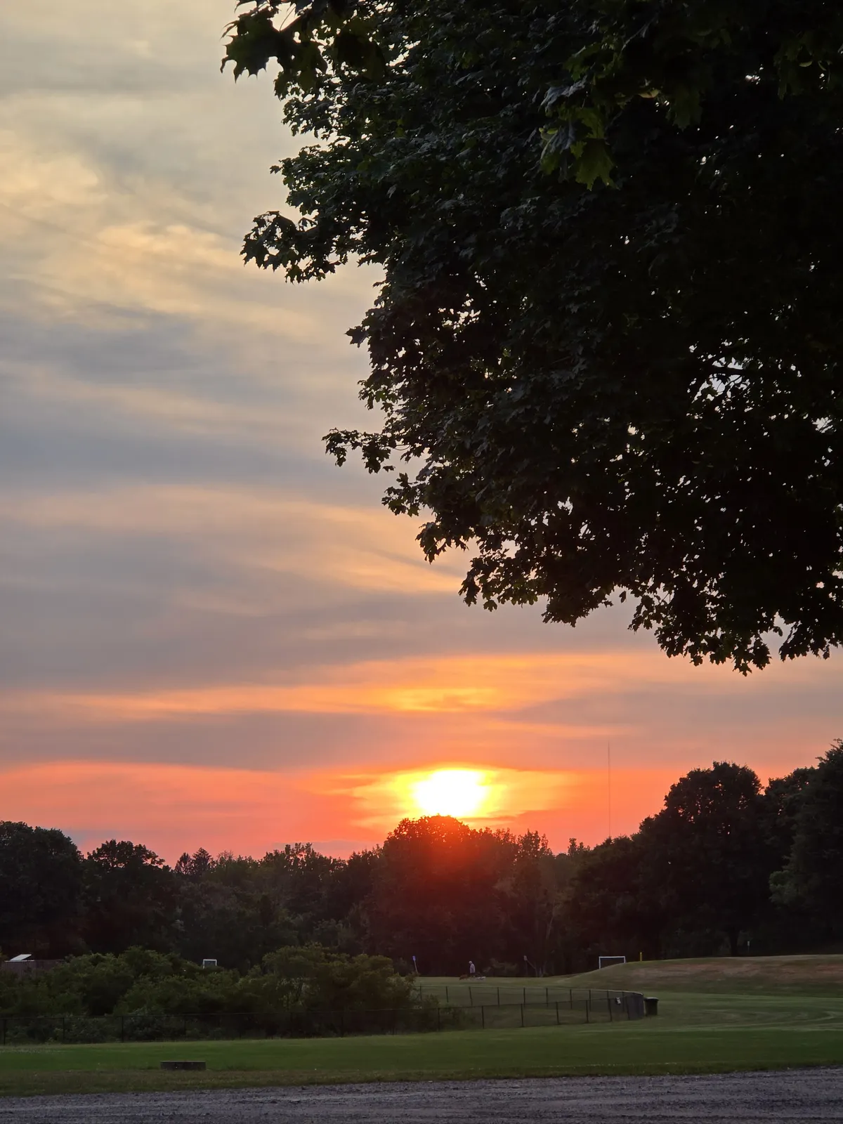 Sunset at Chauncey Cricket Fields